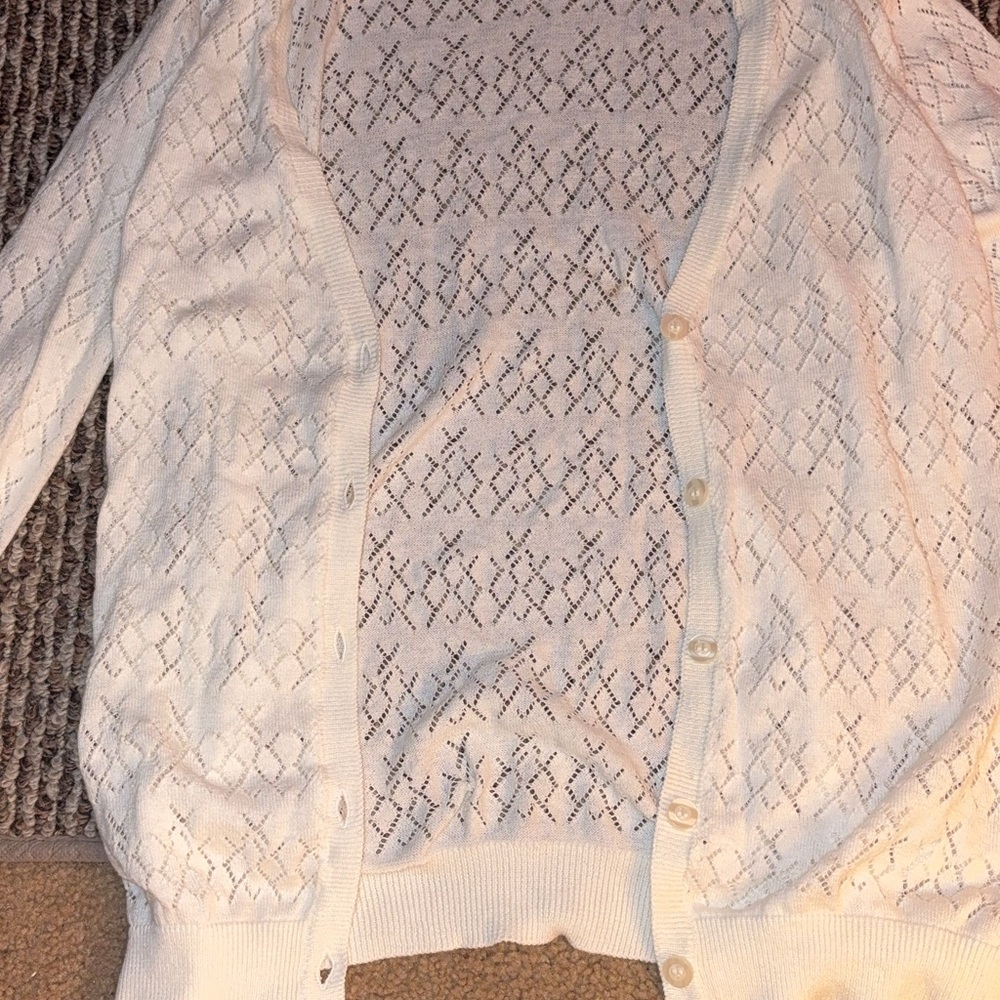 Basic Editions White Women's Cardigan